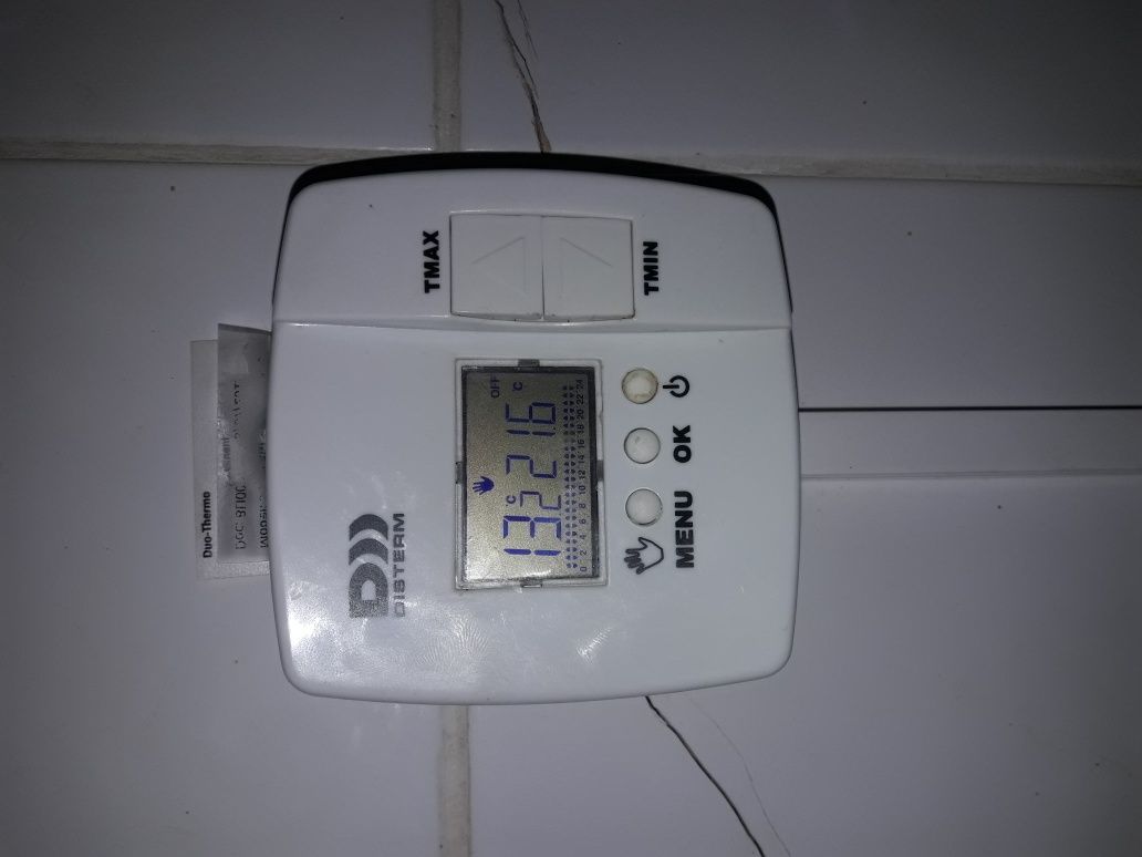 Aquecedor elétrico radiante em pedra