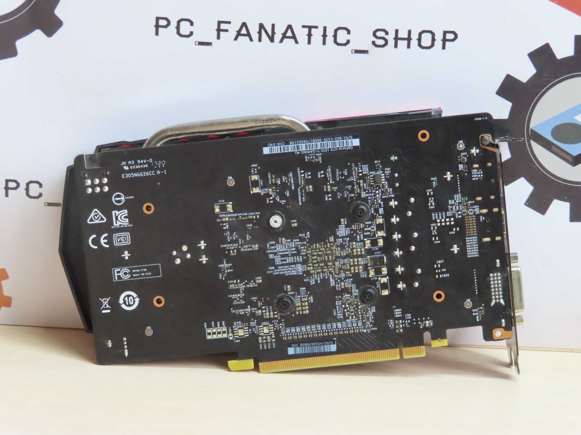 Гарантія/Відеокарта MSI GeForce GTX 1050 TI GAMING 4G/PC_fanatics_shop