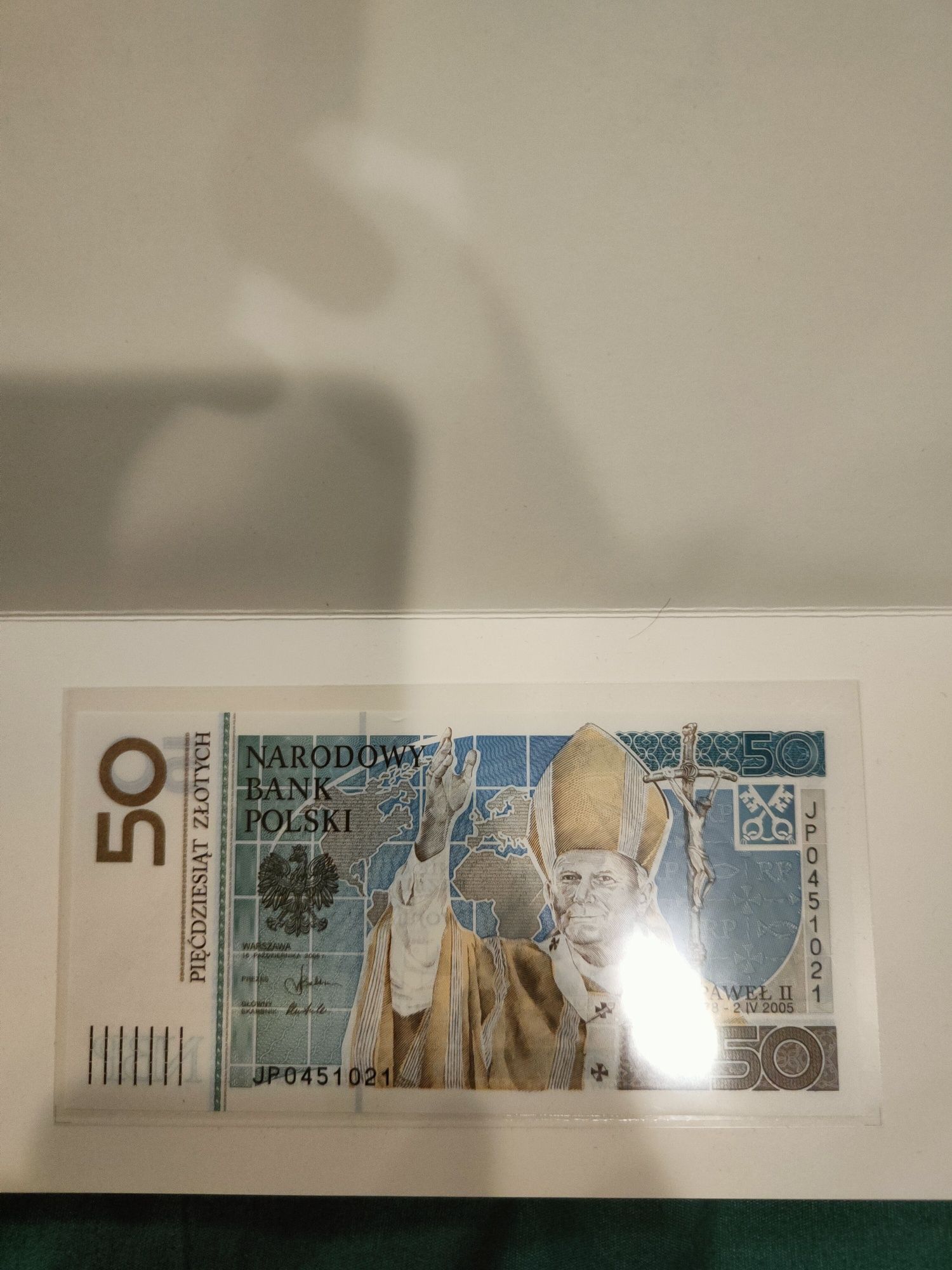 50 zł banknot Jan Paweł II