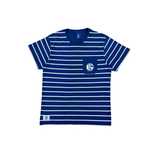 Koszulka z krótkim rękawem tee t-shirt w paski FC Schalke 04