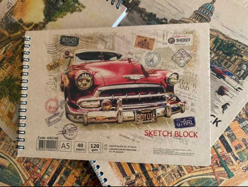 Альбом для рисования А5 KRAFT - спираль