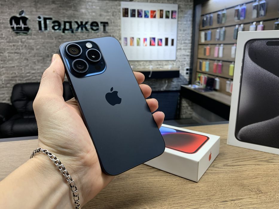 iPhone 15 Pro Max 256GB (Blue Titanium) Neverlock. Кредит. Гарантія.