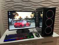 Komputer i3-8100 / GTX 1050 Ti 4GB / SSD / HDD / 16 RAM / Monitor /