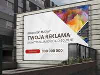 Baner reklamowy wydruk eco solvent 1m2 + oczkowanie
