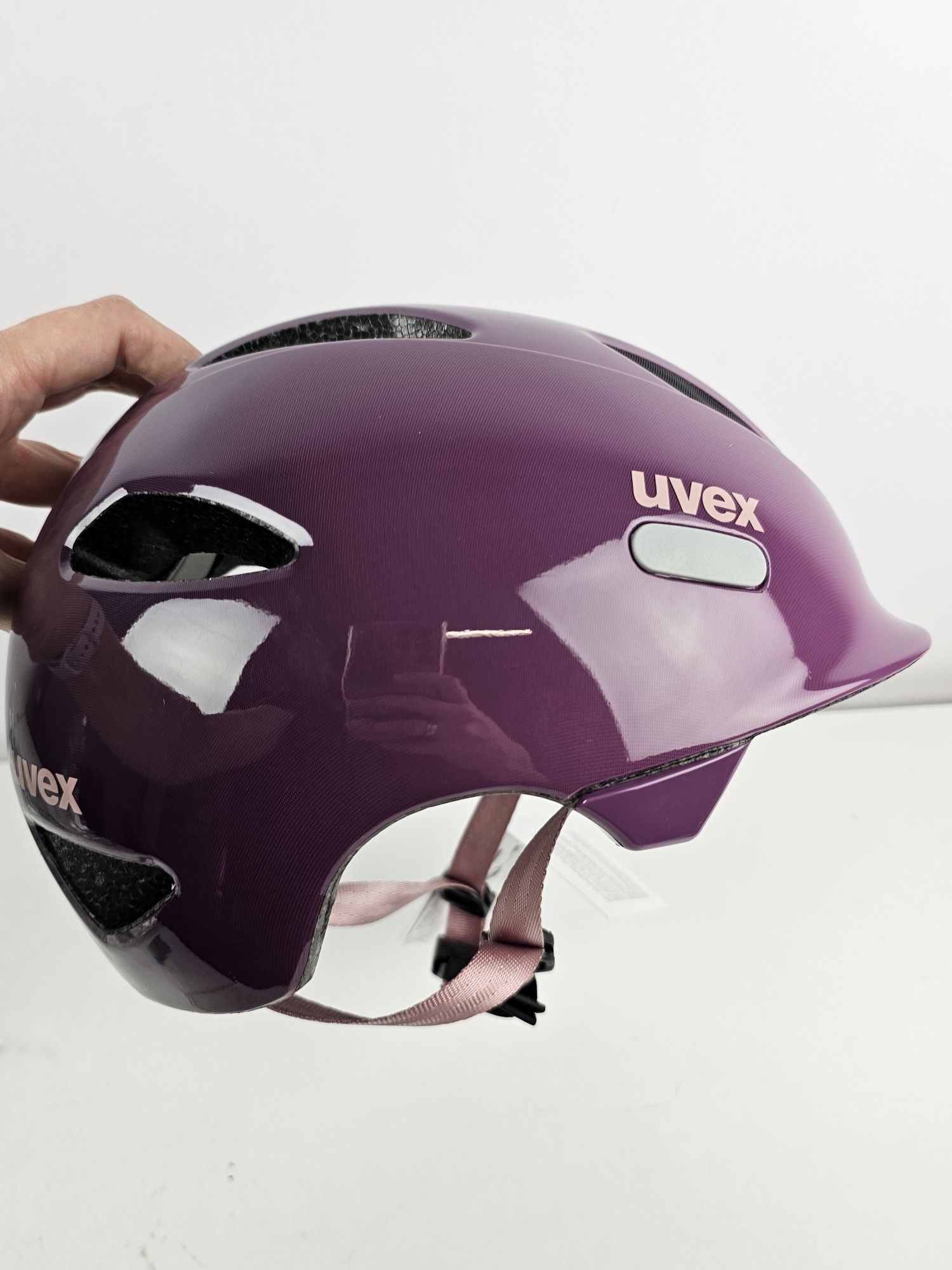 Uvex oyo lekki kask rowerowy dla dzieci 50 54 plum dust rose