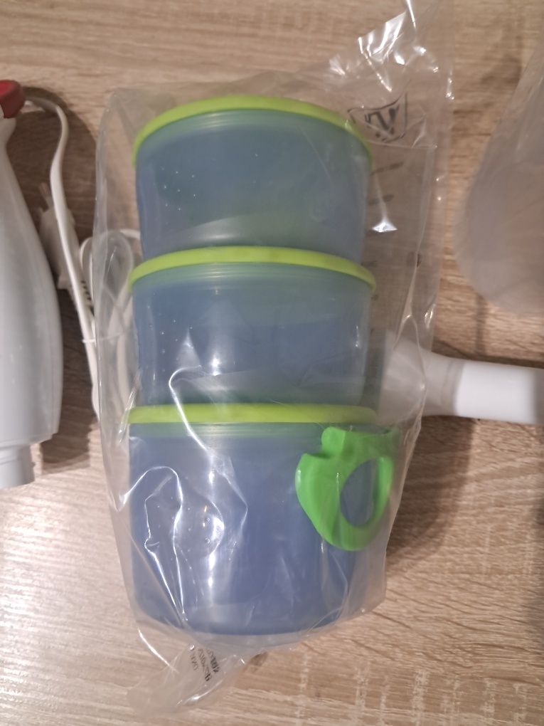 Chicco Moulinex Mikser ze szklankami, 3 pojemniki, biały