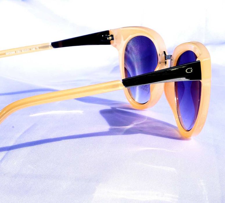 Okulary przeciwsłoneczne GUESS GF0309 72U sunglasses kocie cieliste