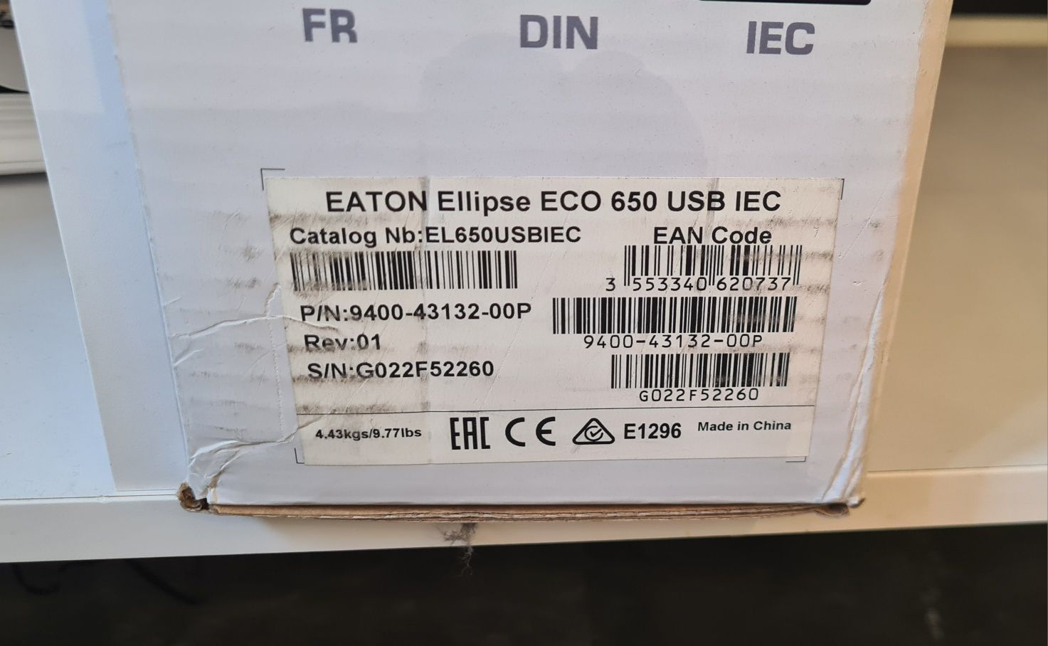 Eaton eco Ellipse zasilacz UPS 650 IEC - faktura