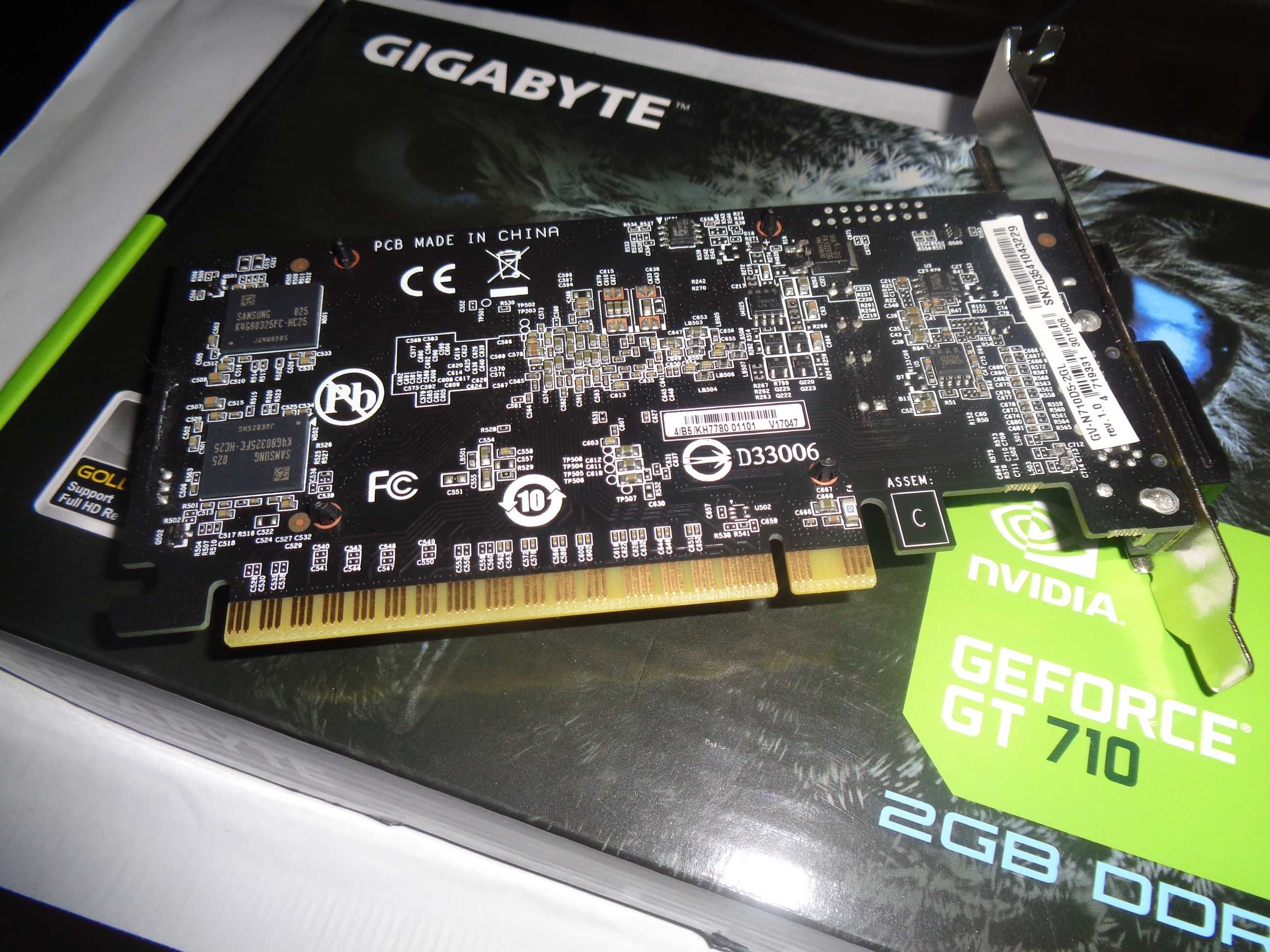 Gigabyte Nvidia Gt 710 DDR 5 2GB