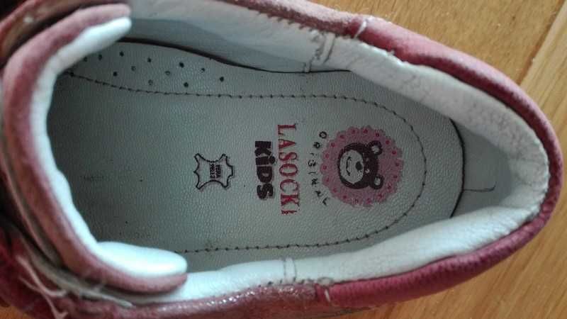 Sneakersy dziewczęce skórzane Lasocki Kids - rozmiar 27