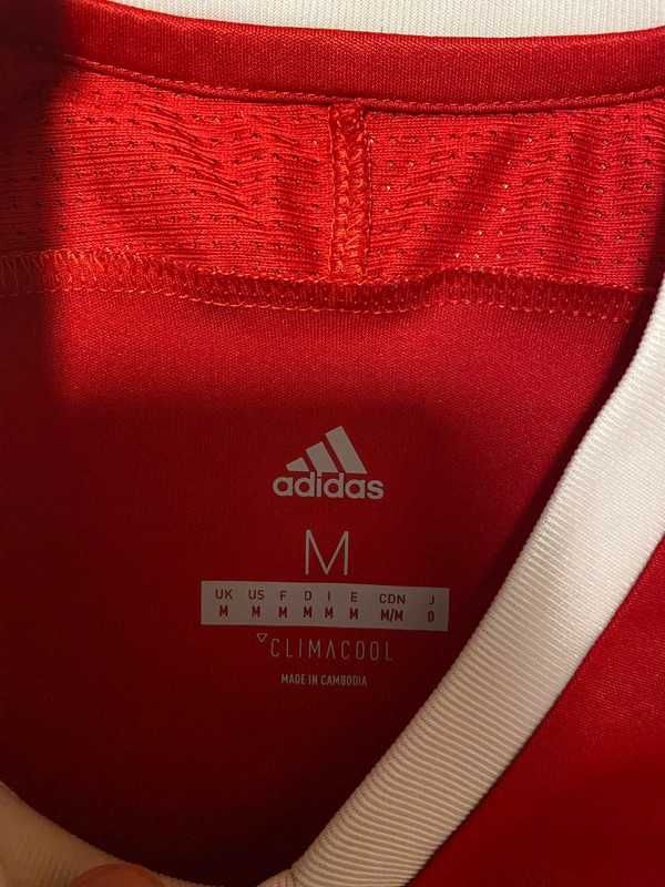 Męskie czerwony komplet sportowy Adidas