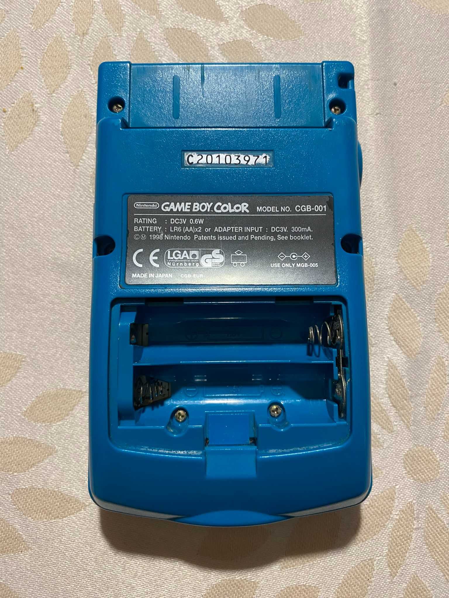 Gameboy Color Azul Petróleo + jogos