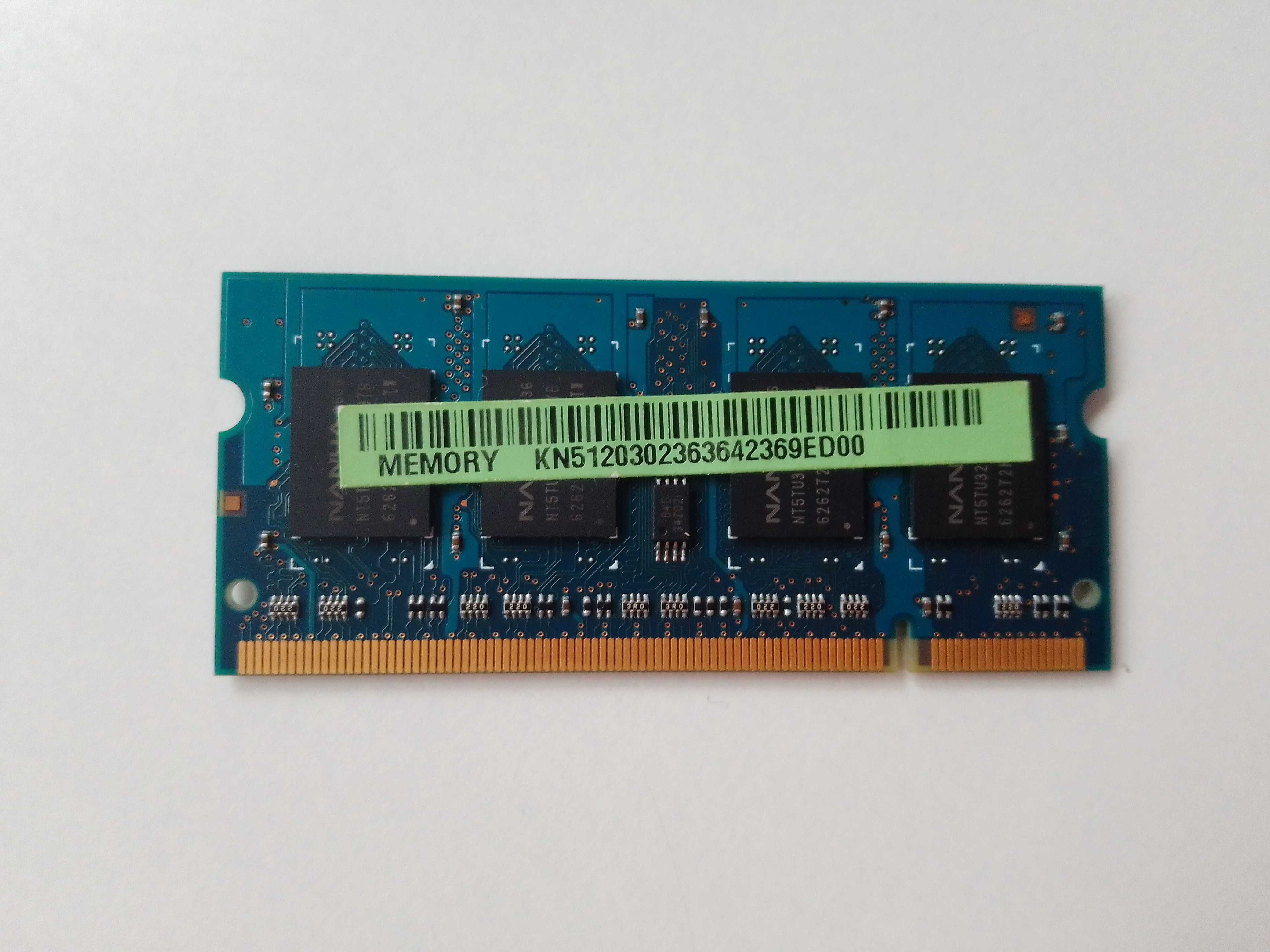 Pamięć RAM do laptopa DDR2 NANYA NT512T64UH8A1FN-37B 512 MB (002423)