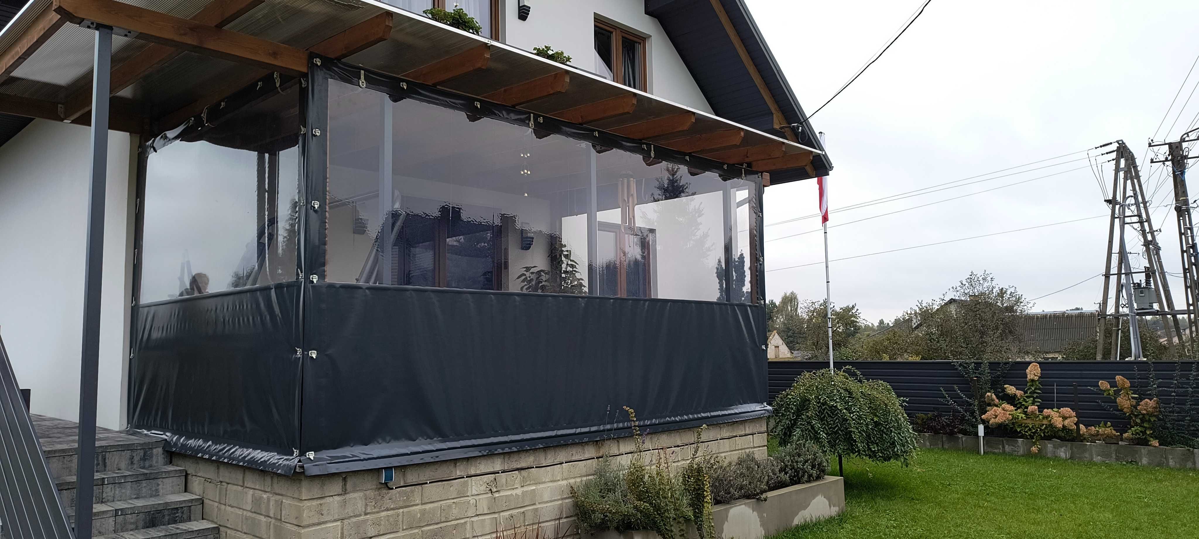 Osłona Tarasu,Altany ,Wiaty ,Żagle ,Plandeka materiał PCV.