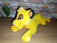 Maskotka Simba, Król Lew Disneya z dźwiękiem w łapce 45 cm, super stan
