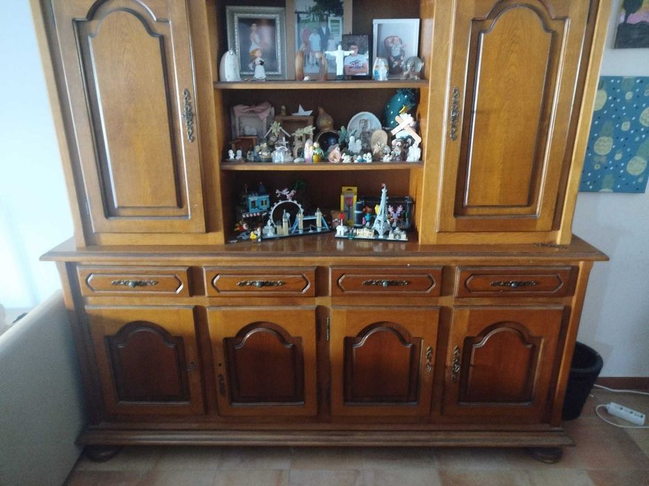 Móvel de sala de madeira maciça