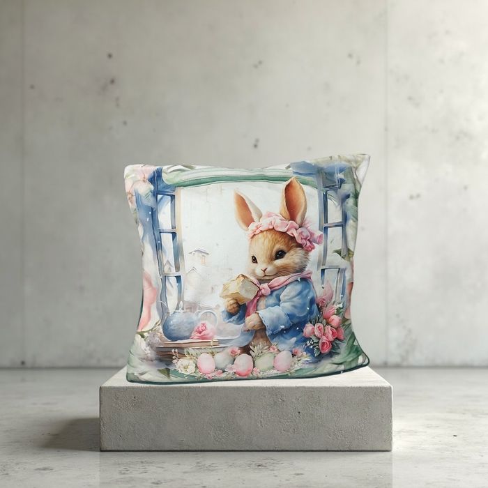 Poszewka na jasiek, poduszkę, królik, zajączek, Wielkanoc, króliczek