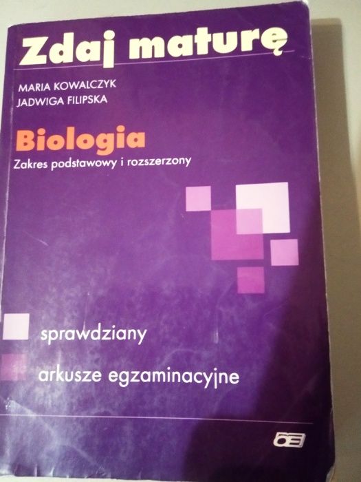 Zdaj maturę - biologia zakres podstawowy i rozszerzony"