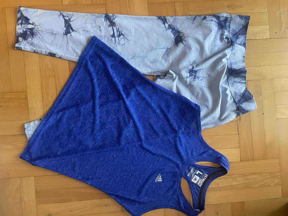 Legginsy XL + 2 koszulki bokserka ATHLETA ADIDAS Zestaw XL
