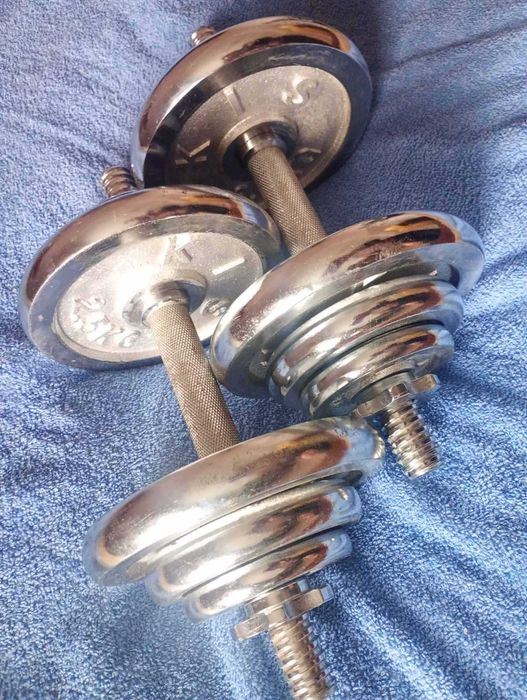 Гантели 20 кг хромированные, разборные, срочно