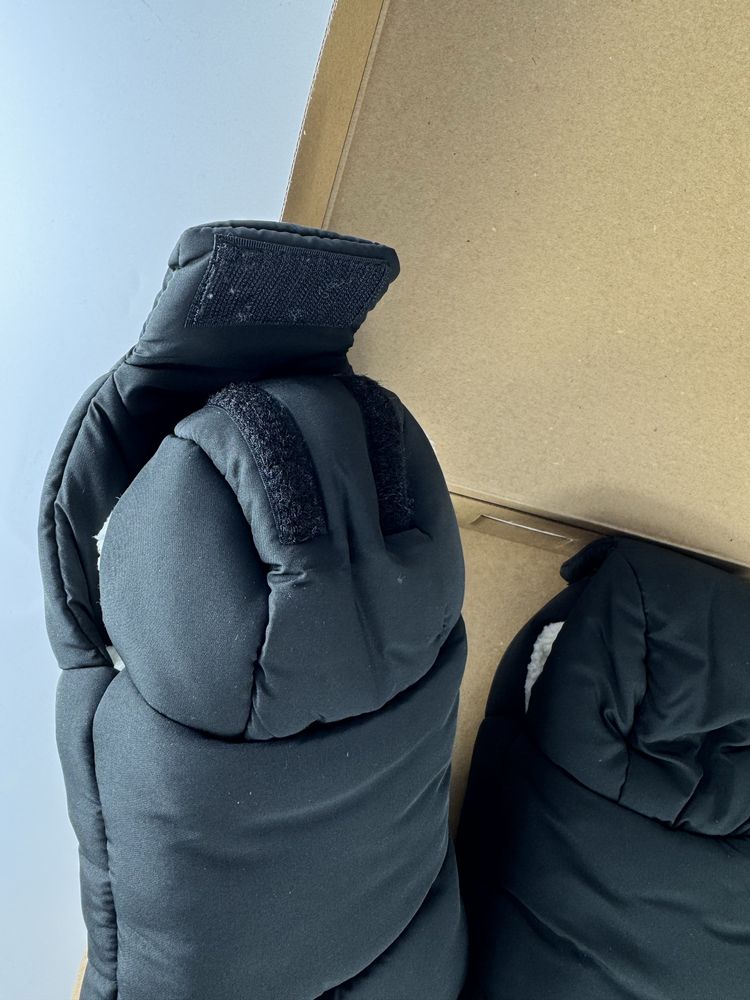 Nowe Recaro rekawiczki do wozka sanek czarne miekkie cieple