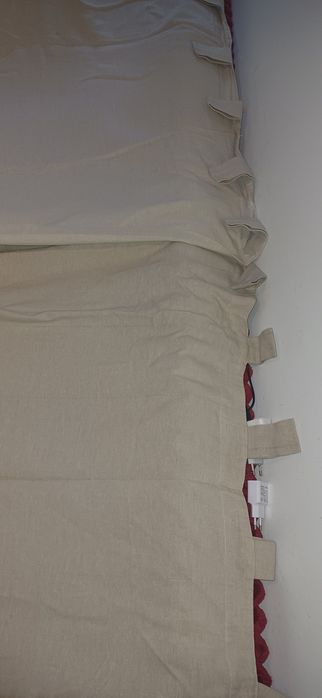 jasne zasłony na szelkach IKEA wys. 230 cm szer. 140 cm