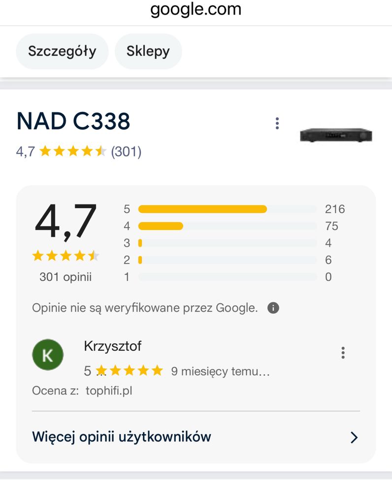 NAD C338 wzmacniacz stereo wifi/bluetoth