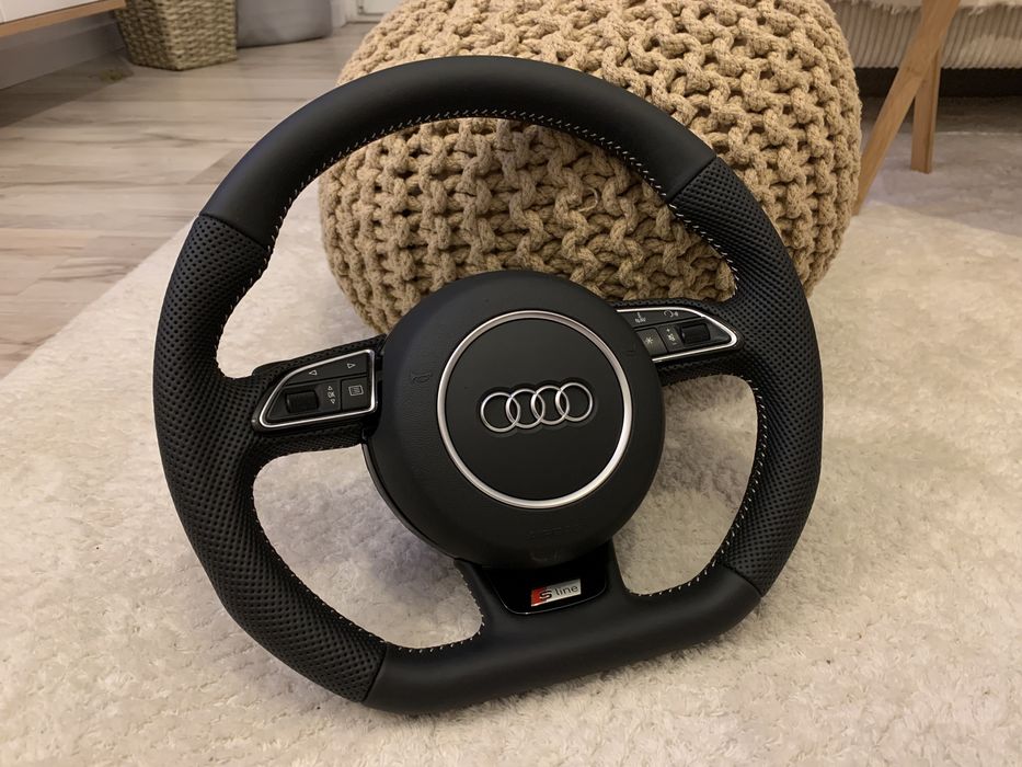 Kierownica Scieta S-line Audi A6 C7 A7 komplet poduszka A4 b8 A5 A3 8V