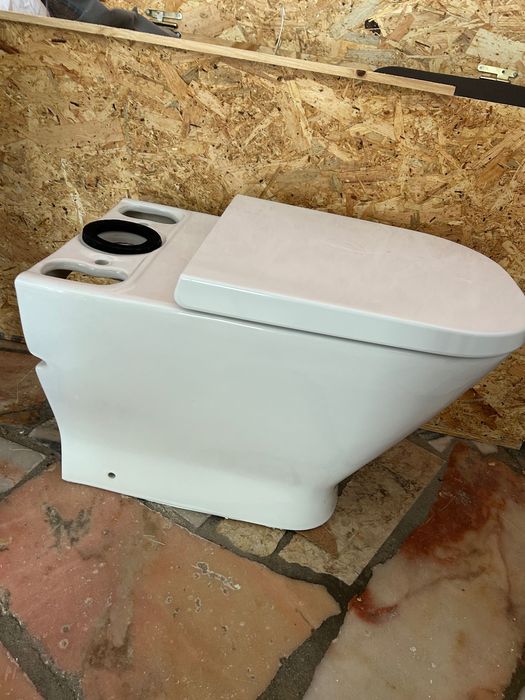 Vaso sanitário usado com caixa acoplada