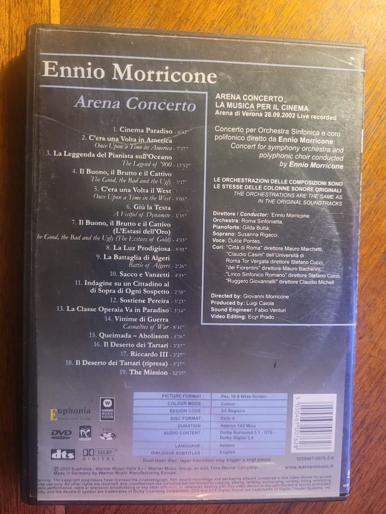 DVD Ennio Morricone - Arena Concerto 2003 Nikitin / Euphonia