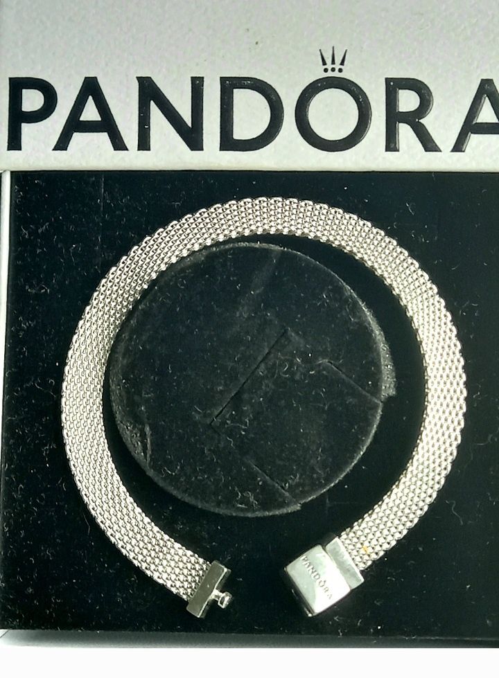 Pandora Reflexions bransoletka 17,5logo cyrkonie szeroka 925srebroNowa