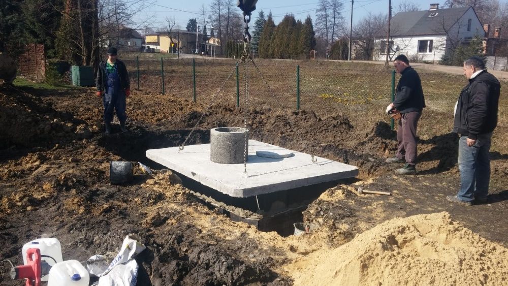 Zbiorniki betonowe szambo 8m3 z najazdem. Szamba gnojówki deszczówki