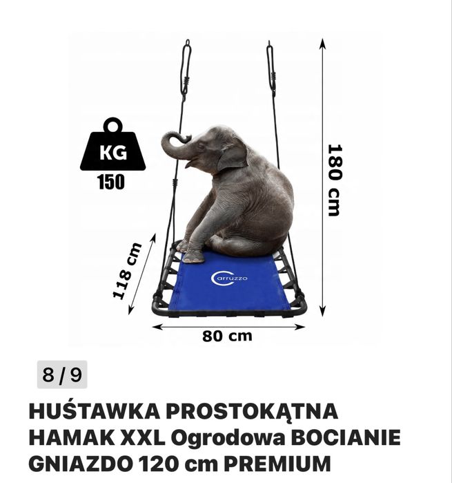 Huśtawka prostokątna XXL