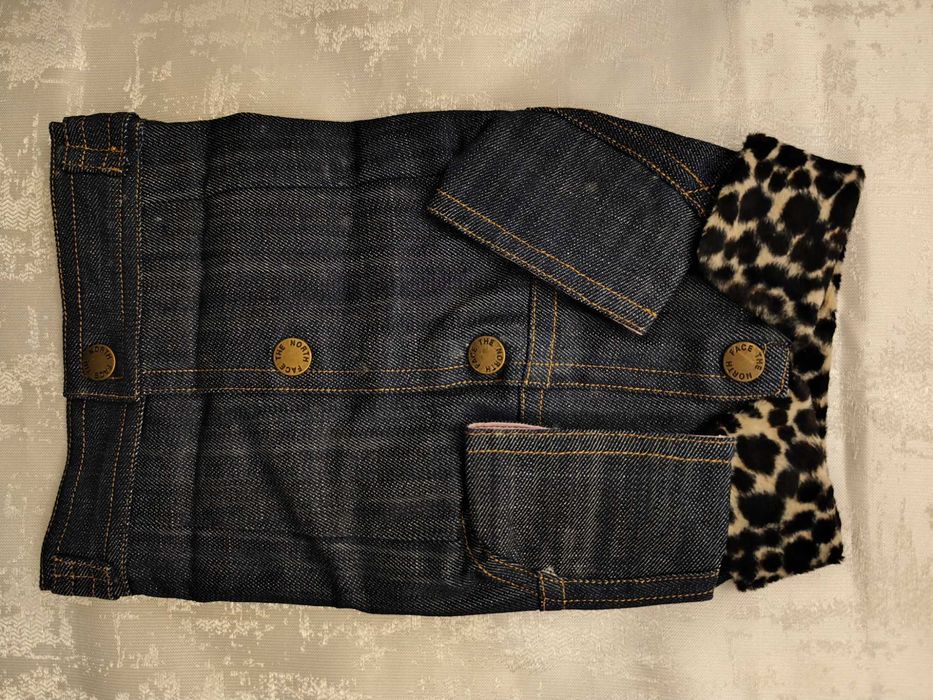 Casaco de Ganga para Cão com Gola de Pelo – Size: 12