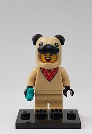 Lego Minifigures figurka Pug Costume Guy Series 21