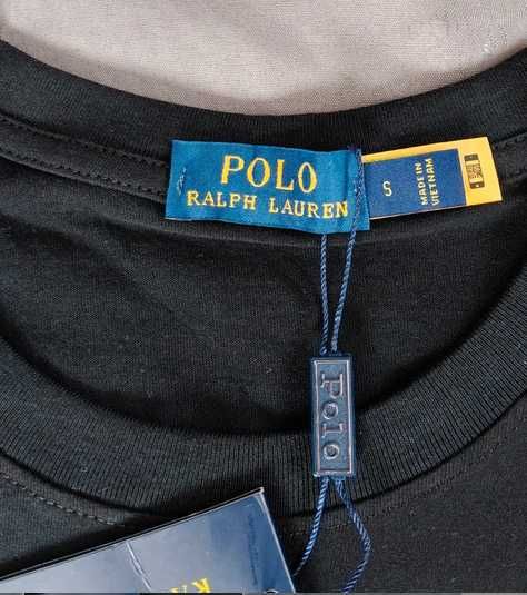 Czarna koszulka ralph lauren