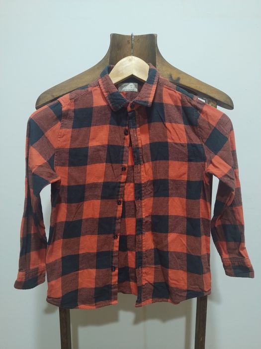 Camisa flanela criança Zara tamanho 8