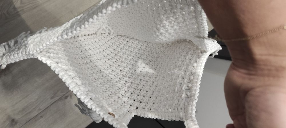 Torebka ze sznurka, torba plażowa handmade