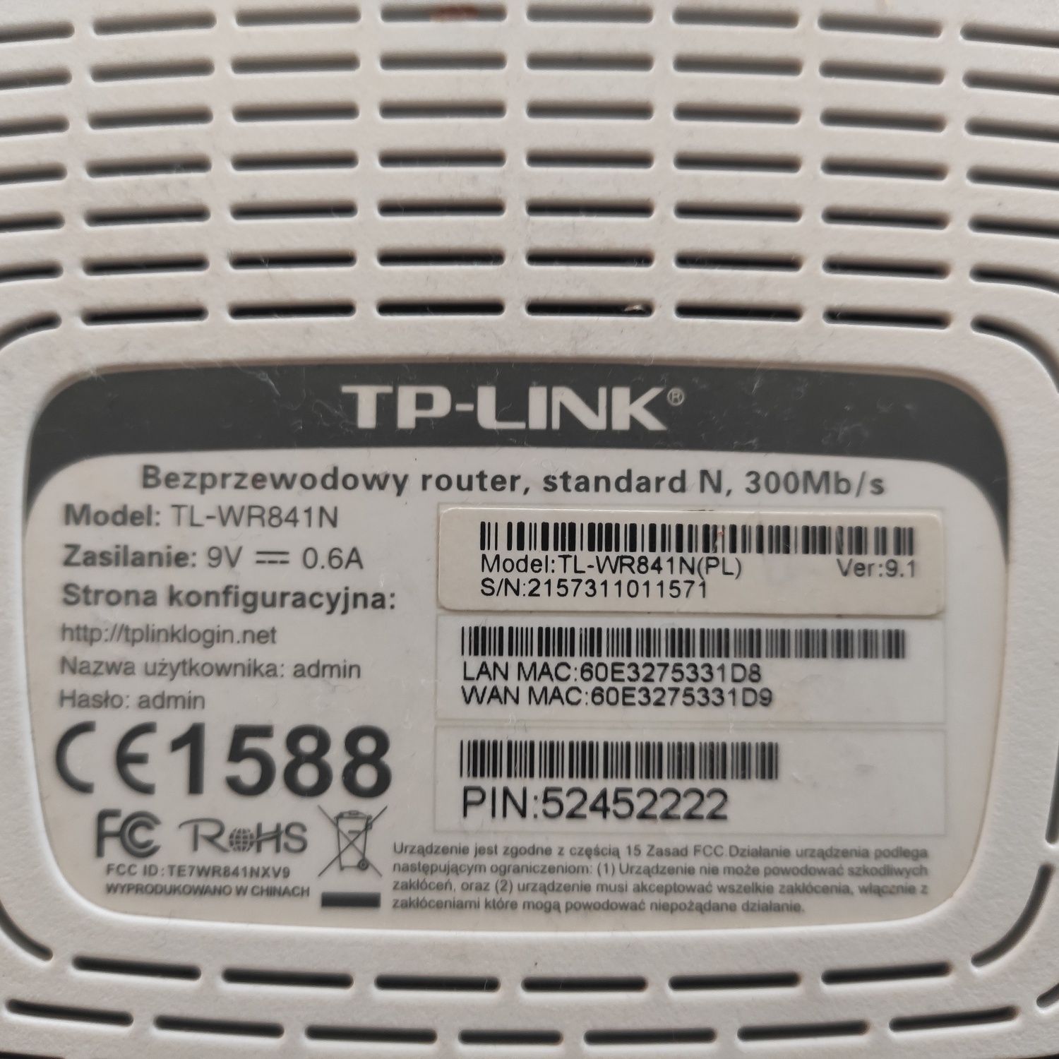 Router TP-Link tl-wr841n