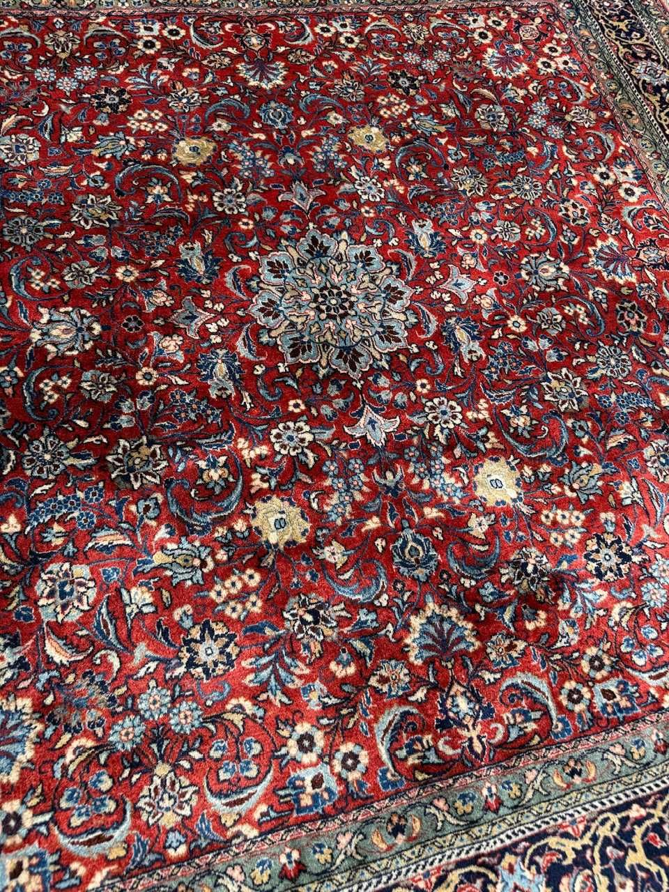 Dywan wełniany / kaszmirowy perski Iran Ispahan 200x200 galeria 27 tyś