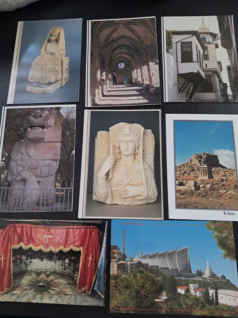 Zestaw 20 pocztówek sztuka I architektura Liban Syria Palestyna