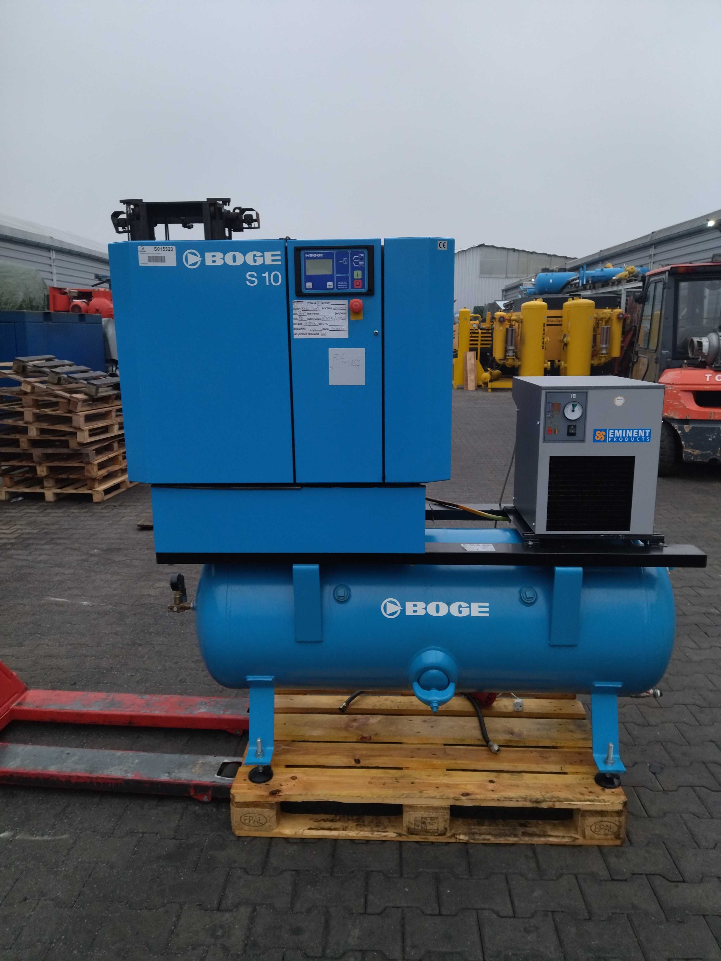SPRAWNA!!! Sprężarka 350L BOGE S10 7,5kW 1,06m3/min 10bar S015523