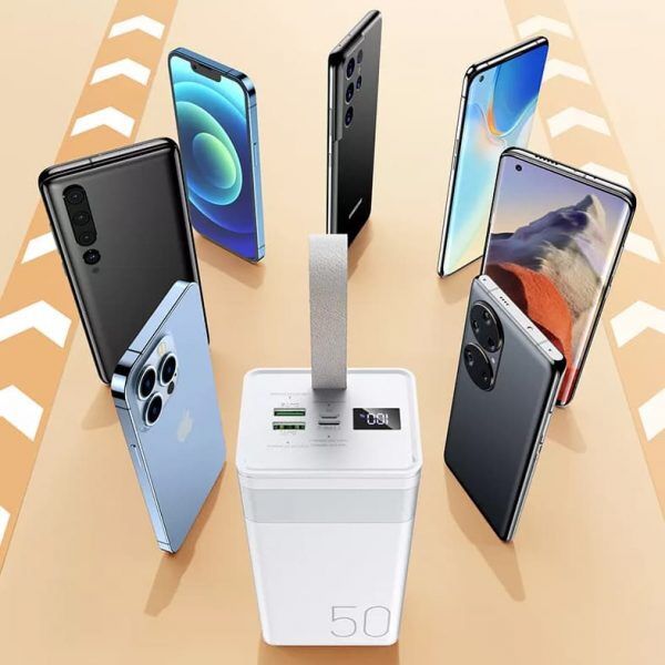 Повербанк REMAX RPP-321 50000, 30000mAh быстрая зарядка, фонарик