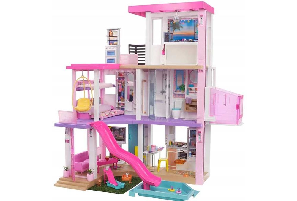 NOWY Wielki domek BARBIE REAMHOUSE DELUXE willa z windą basenem GRG93