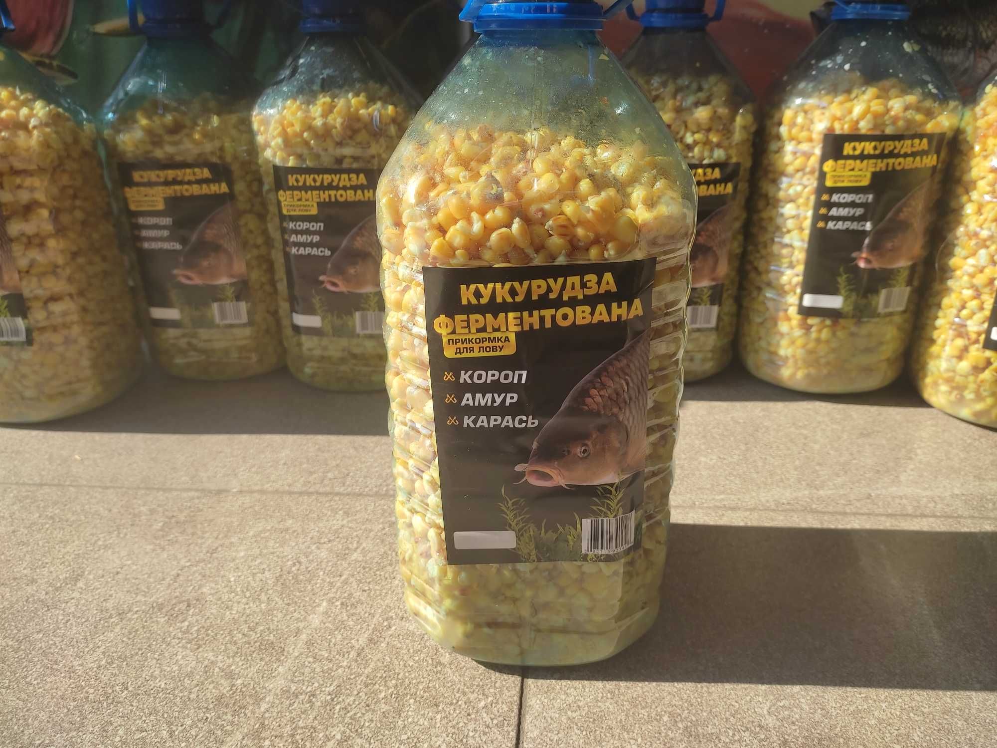 Ферментовна кукурудза для Карпа , Білого амура , Крупного Карася .