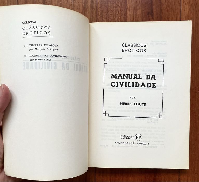Pierre Louys -Manual de Civilidade+Lobo da Madragoa e Camões do Rossio