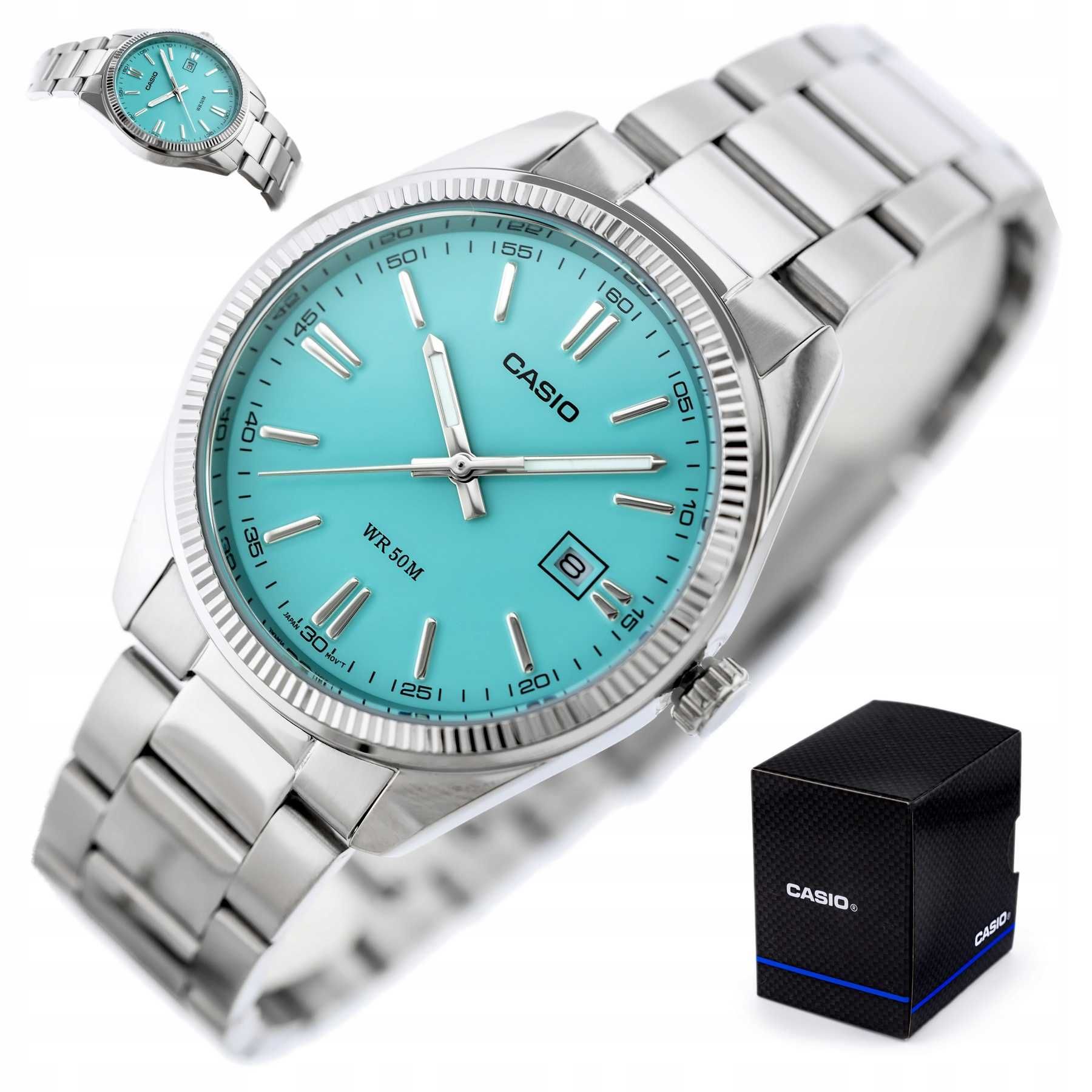 Nowy zegarek męski Casio Neobrite datownik 5ATM MTP-1302PD-2A2VEF