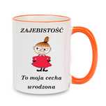 Kubek z nadrukiem Mała Mi, Muminki, Śmieszne, Zabawny tekst BUP-MI-019