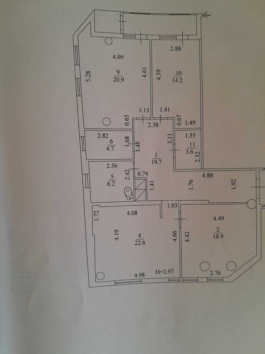 ЖК Павловский Квартал. Продам свою квартиру 117м2 на 1 линии, секция 5