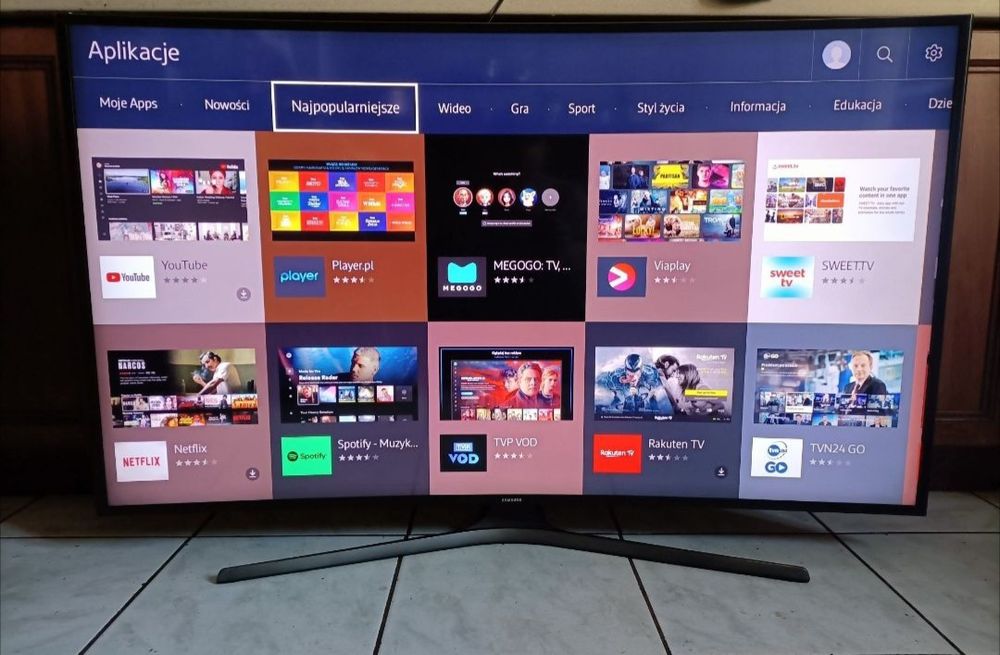 Tv Samsung 55" SMART WiFi CURVED telewizor LED zakrzywiony ekran UHD